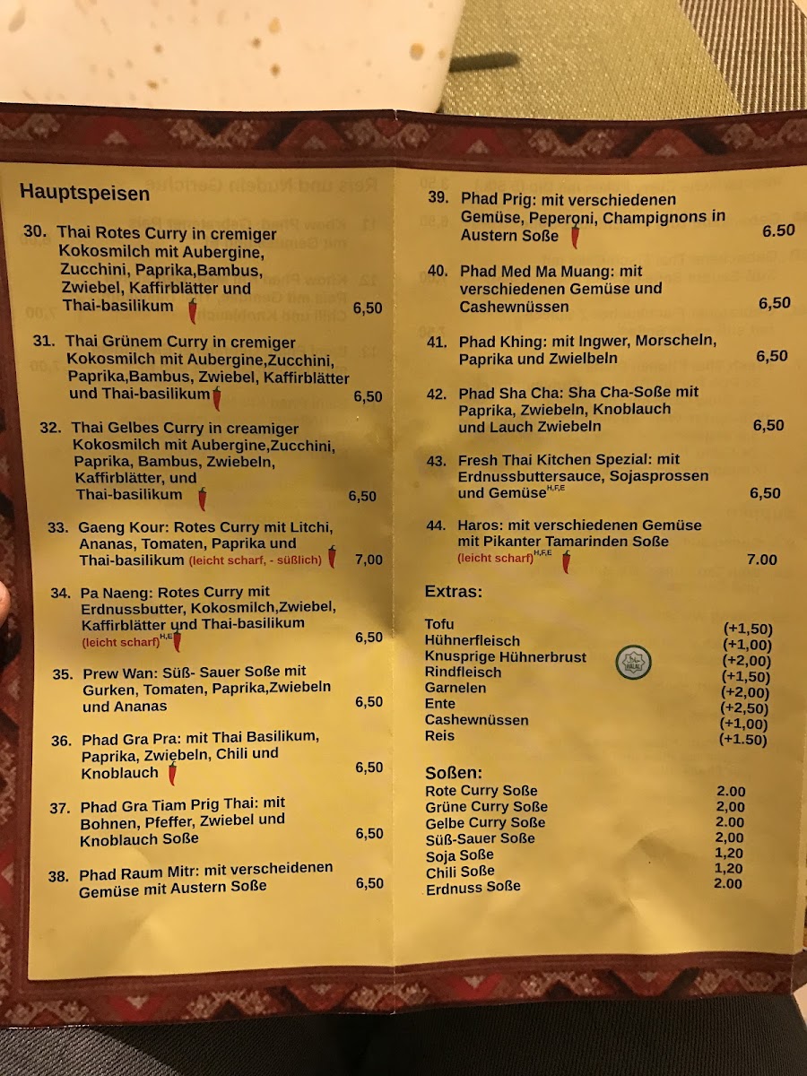 Fresh Thai Kitchen Photo Menu 2