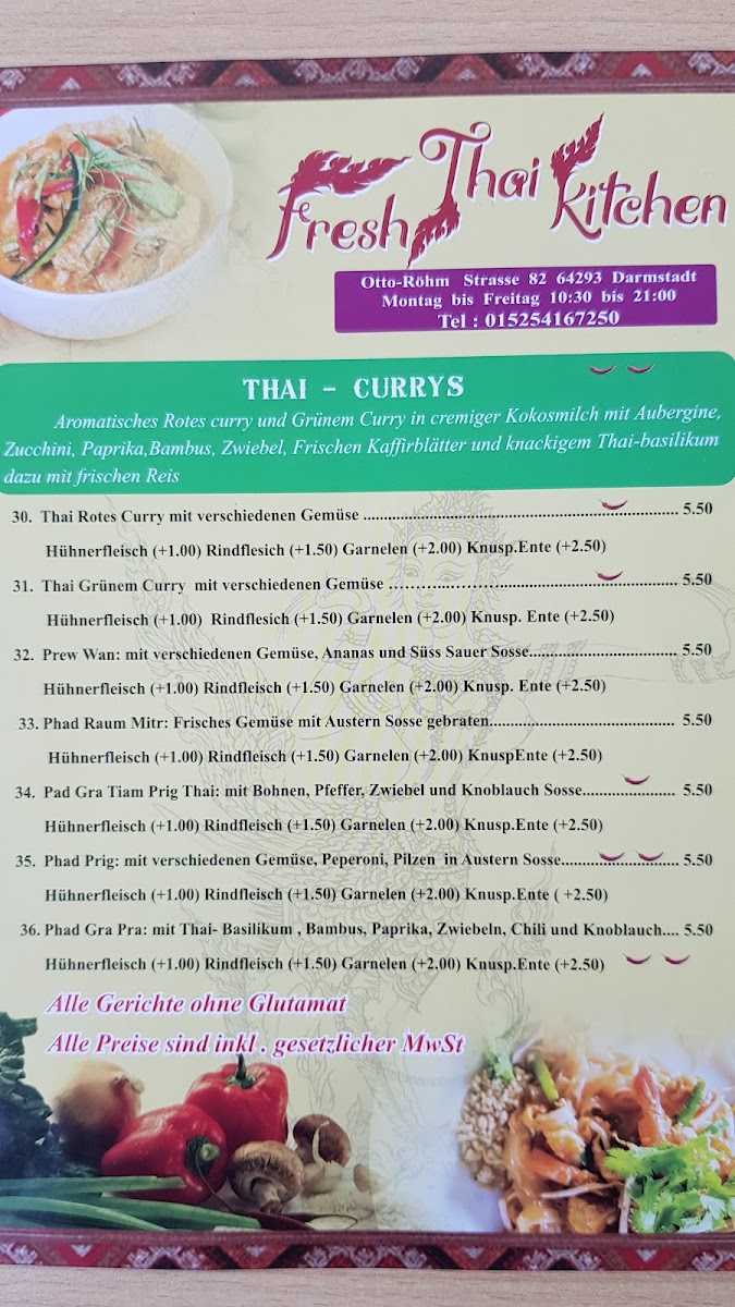 Fresh Thai Kitchen Photo Menu 7