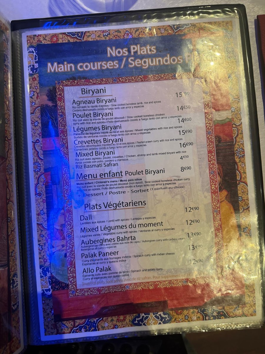 Restaurant Indien Punjab Photo Menu 8