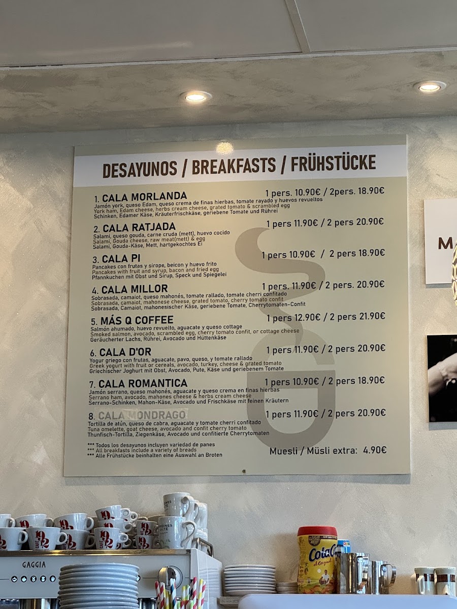 MÁS Q COFFEE Photo Menu 1