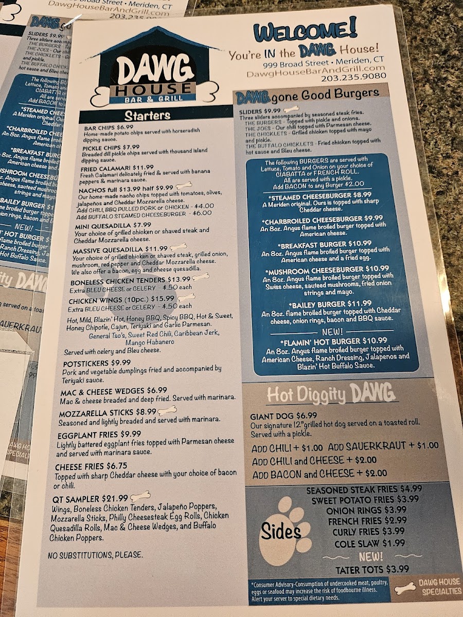 Dawg House Bar & Grill Photo Menu 3