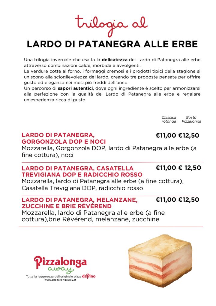 Pizzalonga Away Fontane di Villorba Photo Menu 1