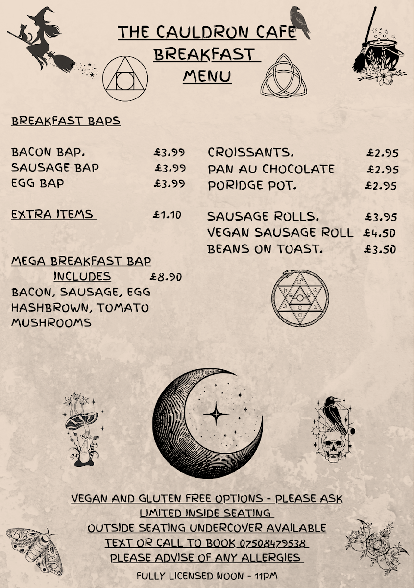 The Cauldron Cafe Emporium Ltd Photo Menu 2