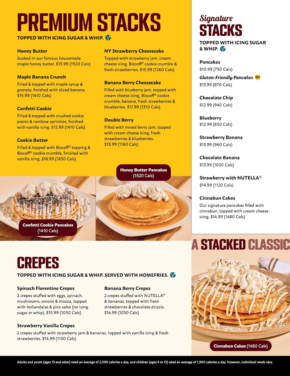 Stacked Pancake & Breakfast House Photo Menu 7