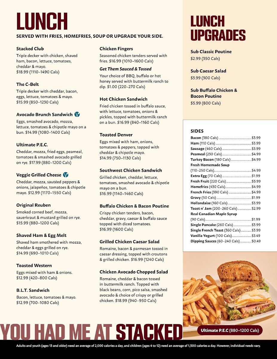 Stacked Pancake & Breakfast House Photo Menu 8