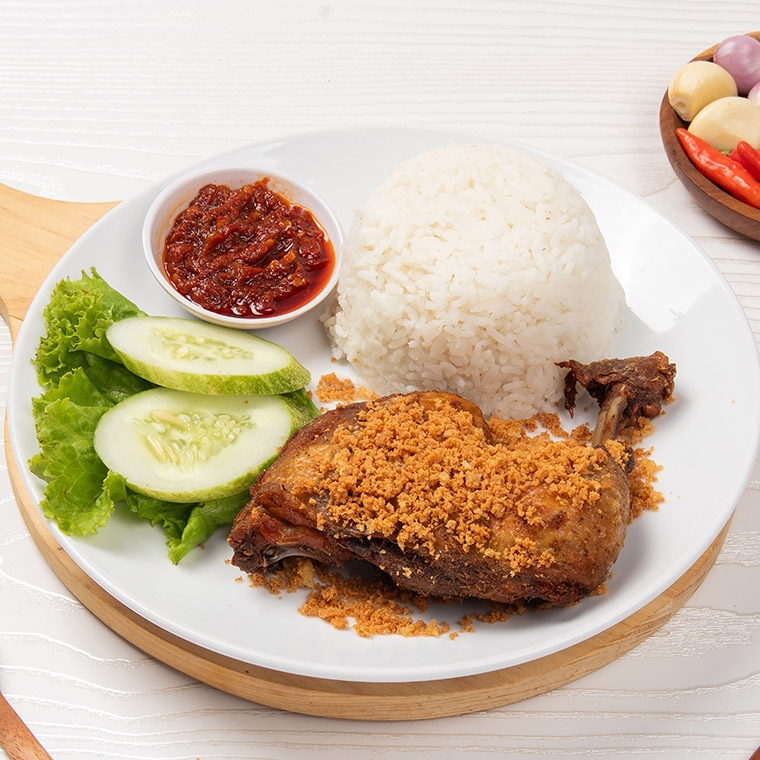 Ayam penyet alika