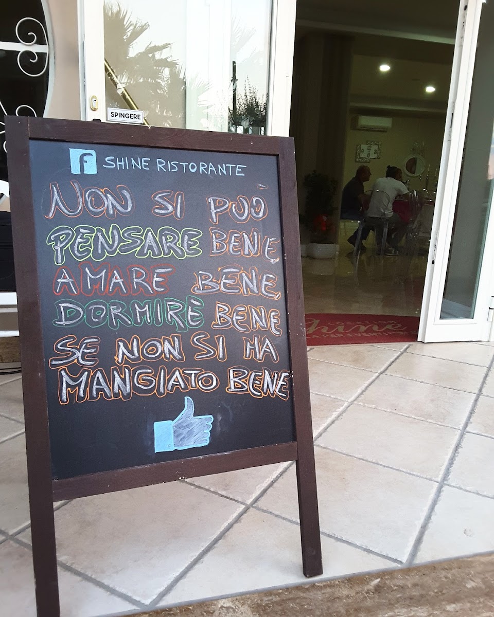 Shine Ristorante Photo Menu 1