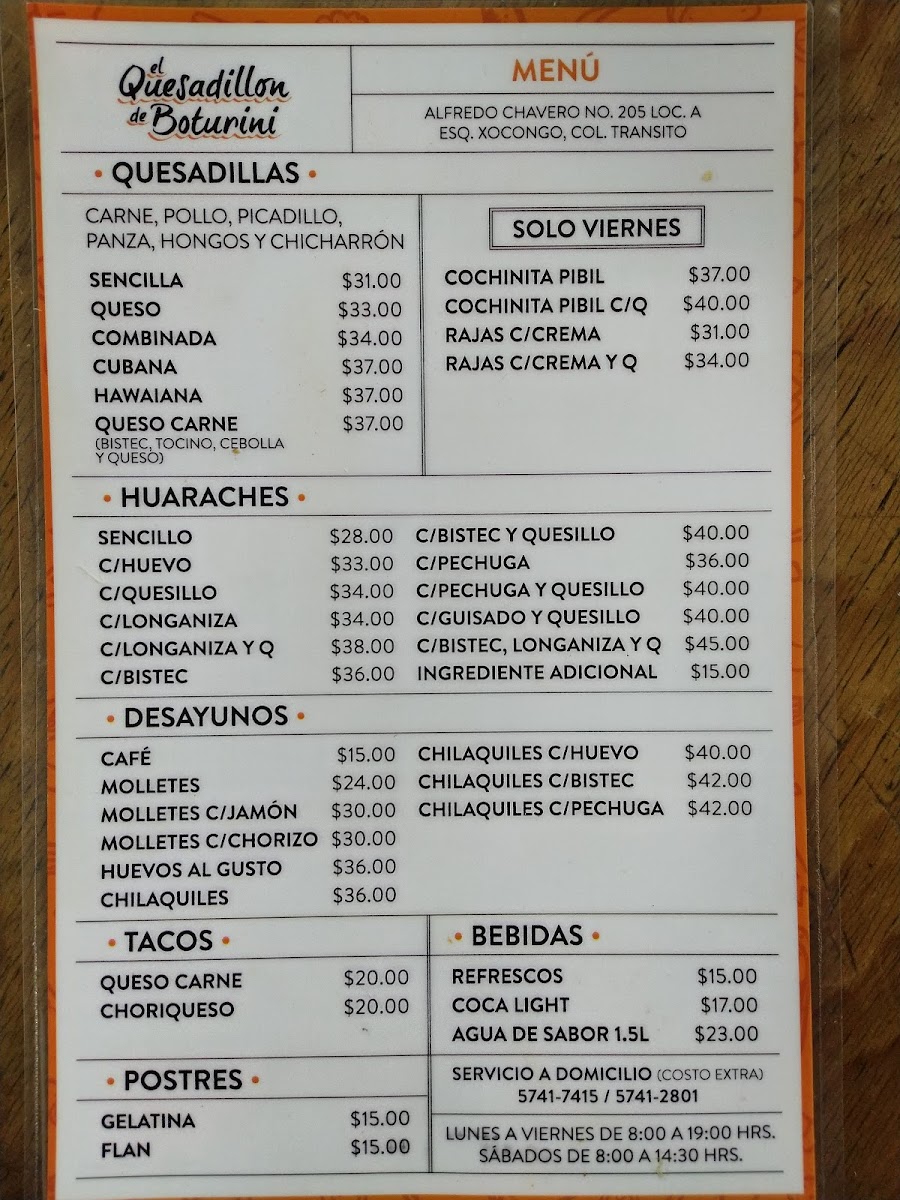 El Quesadillon De Boturini Photo Menu 6