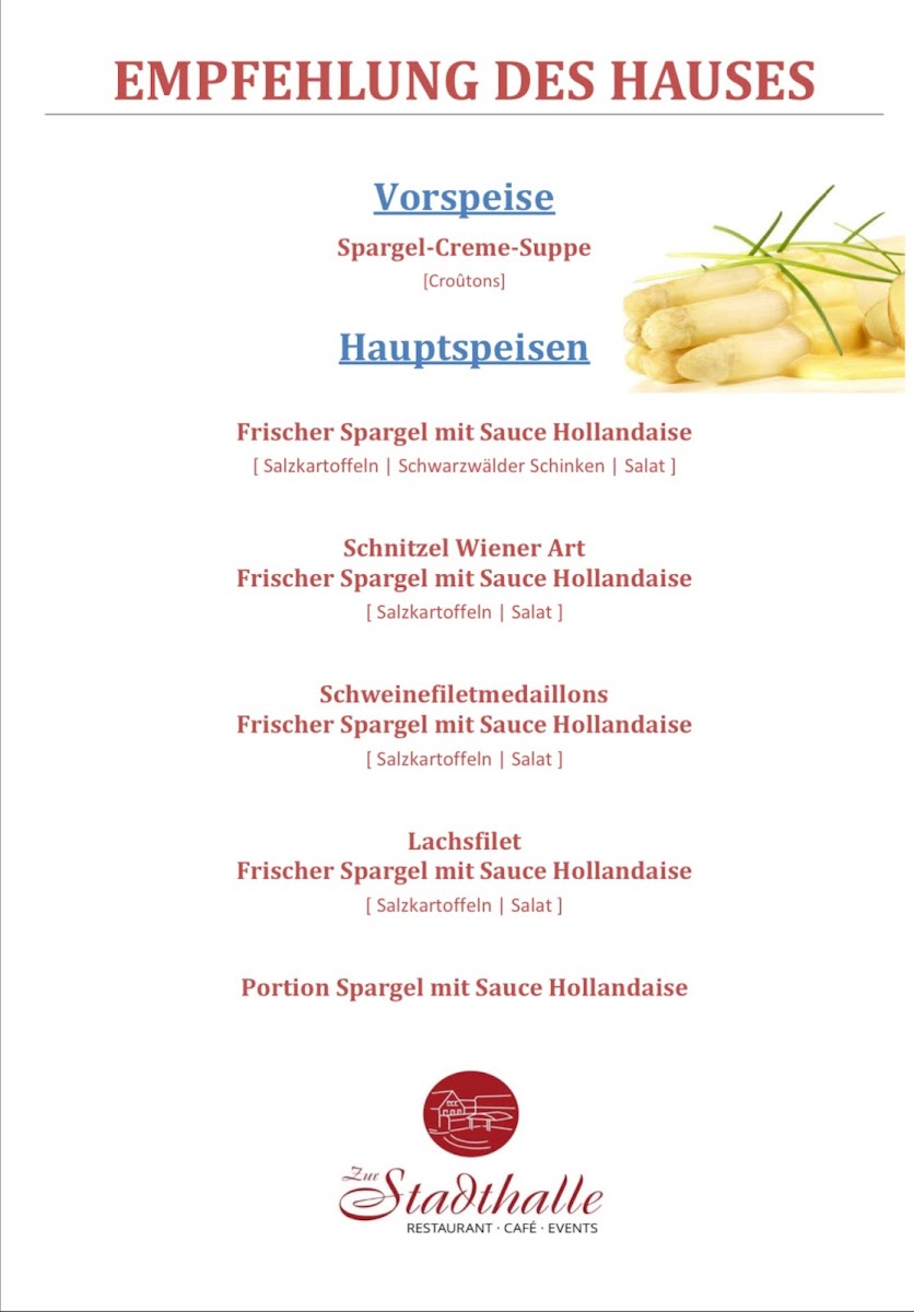 Restaurant 'Zur Stadthalle' Photo Menu 8