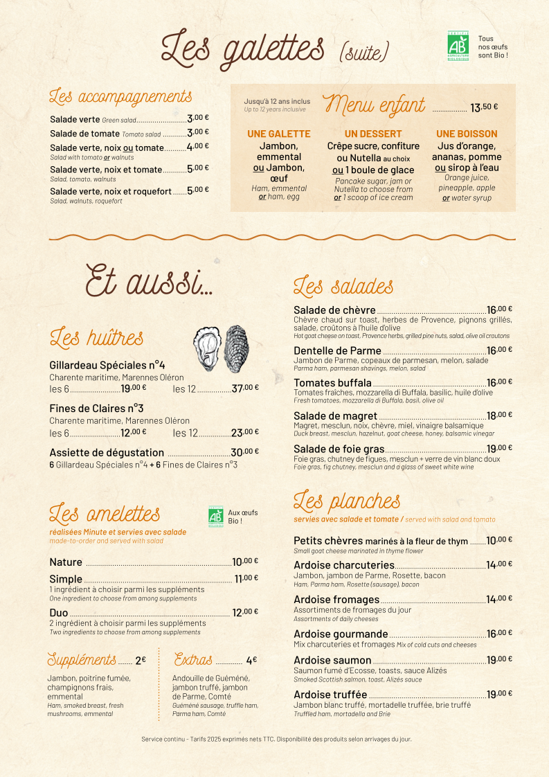 CREPERIE SENEQUIER Photo Menu 6