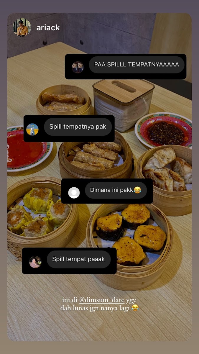 Dimsum Date, PCI Photo Menu 10