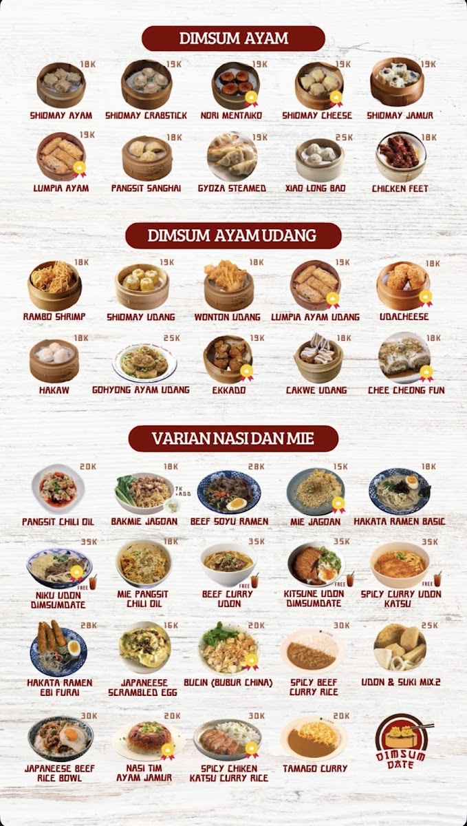 Dimsum Date, PCI Photo Menu 2