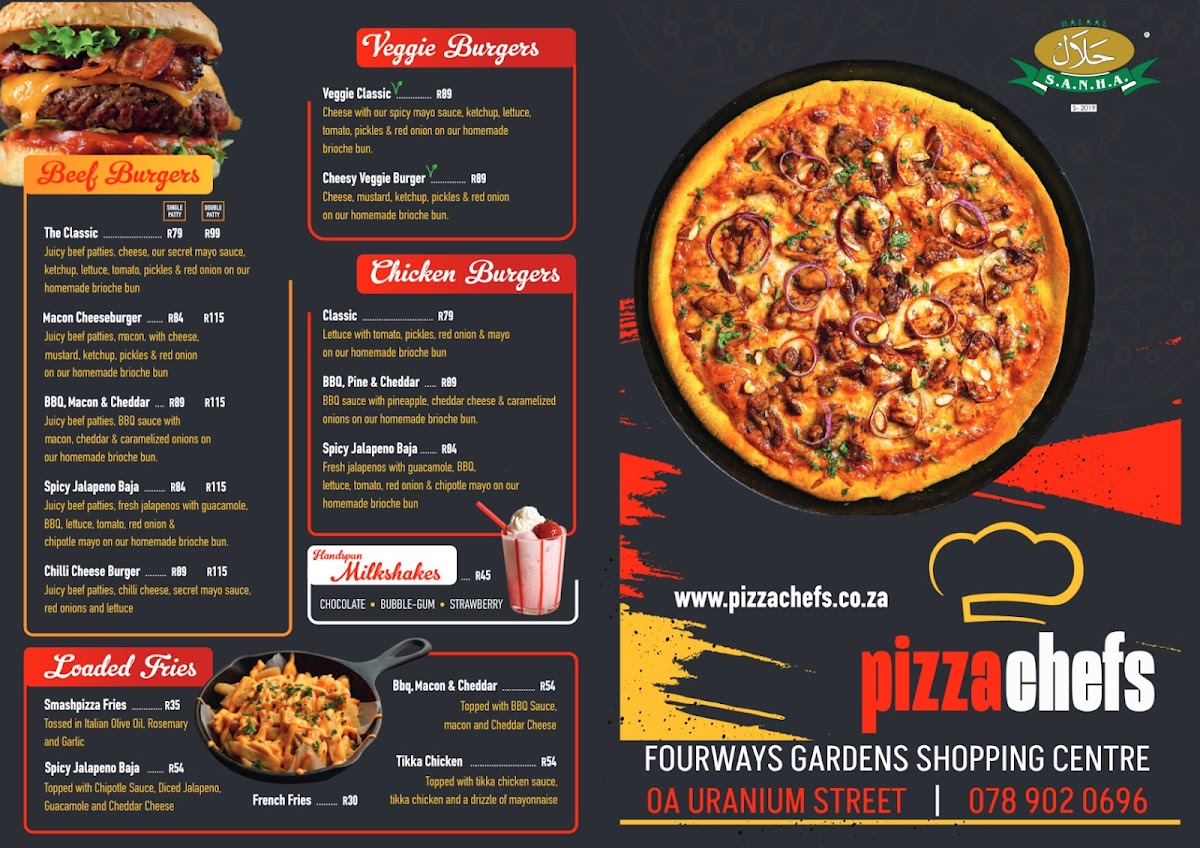 PizzaChefs Fourways Gardens Shopping Centre (Halaal) Photo Menu 2