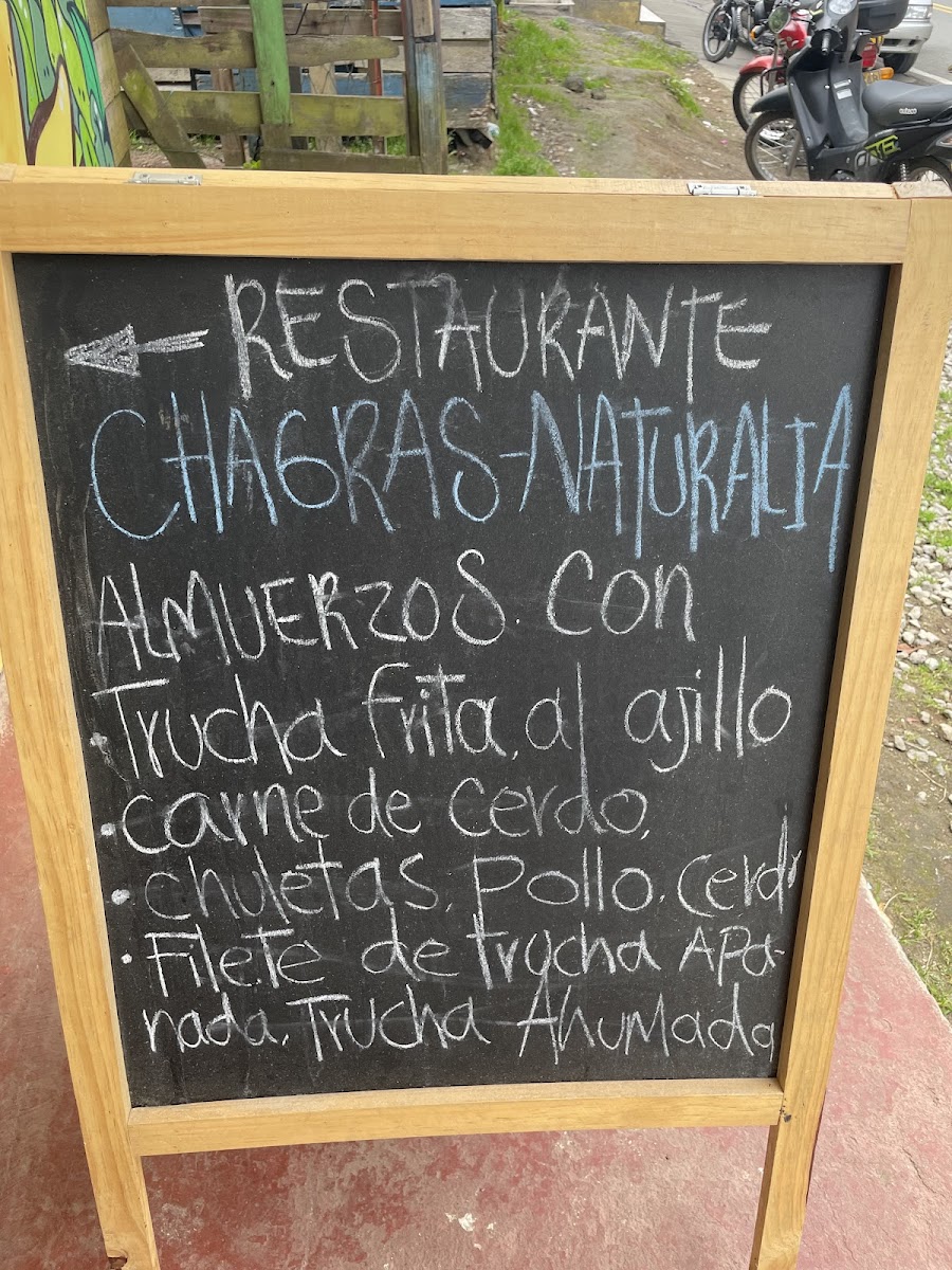 Chagras Naturalia Photo Menu 1