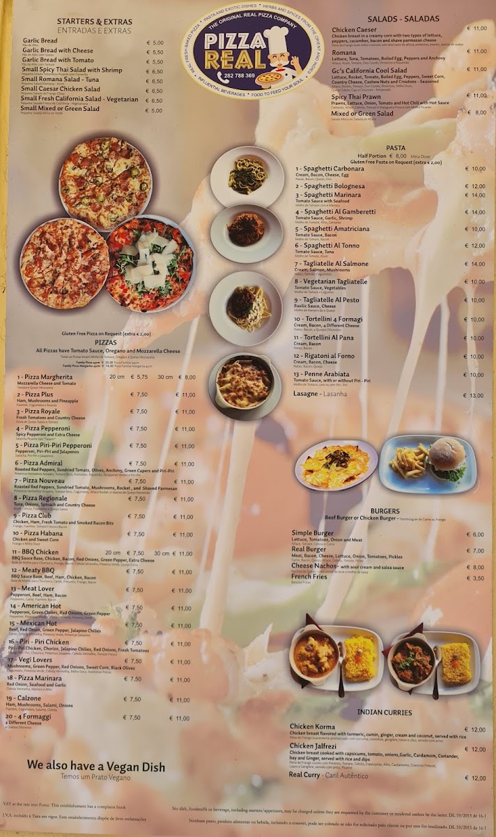 Pizza Real Photo Menu 7