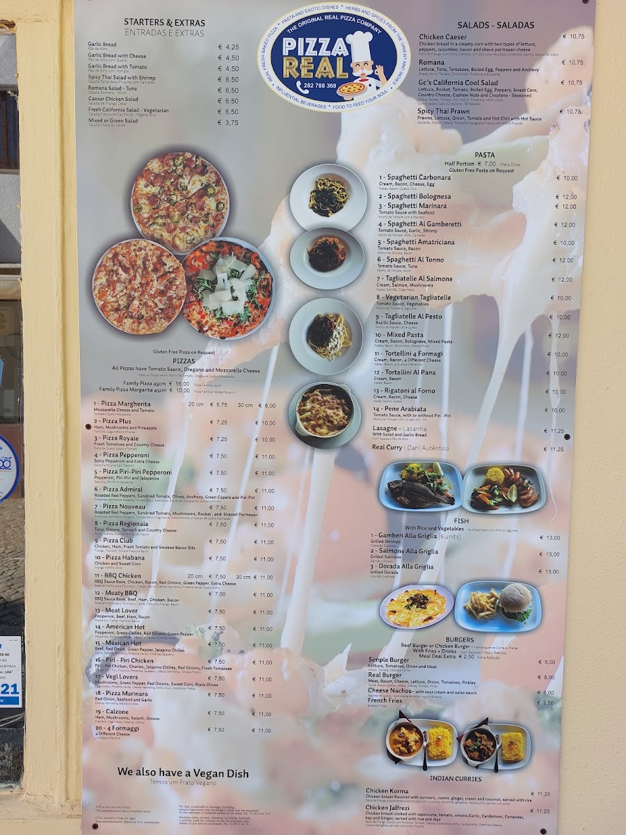 Pizza Real Photo Menu 8