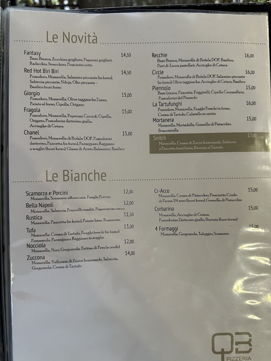 Qb Pizzeria Cucina Photo Menu 10