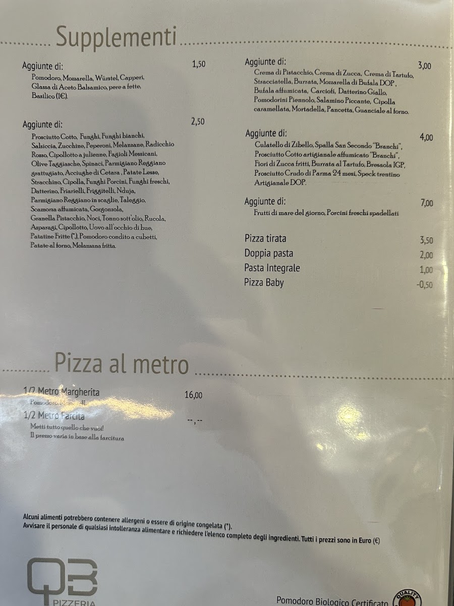 Qb Pizzeria Cucina Photo Menu 6