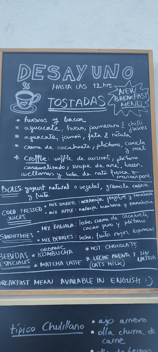 La Cañadeta Photo Menu 3