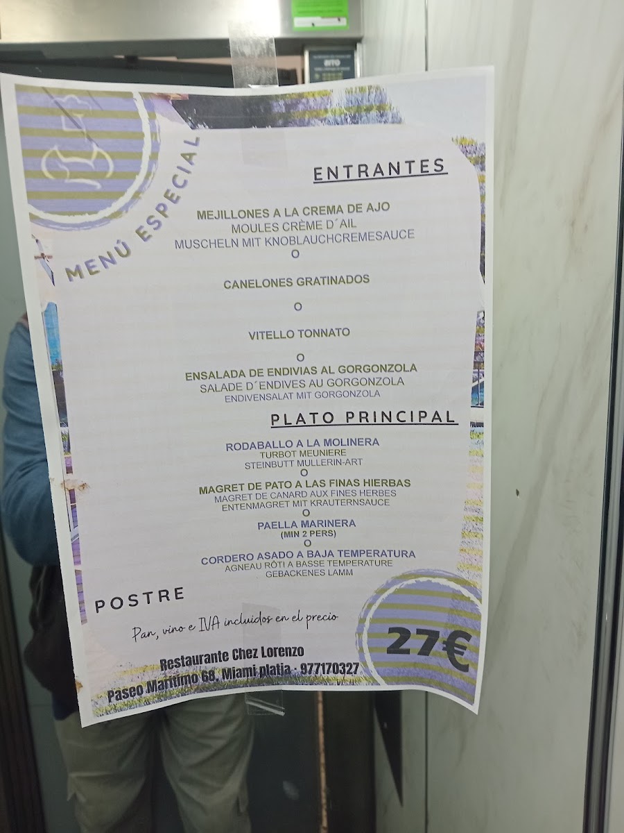 Restaurant Chez Lorenzo Photo Menu 7