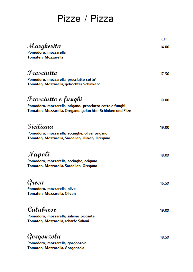 Restaurant Fontana Photo Menu 3