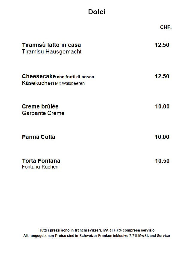 Restaurant Fontana Photo Menu 6