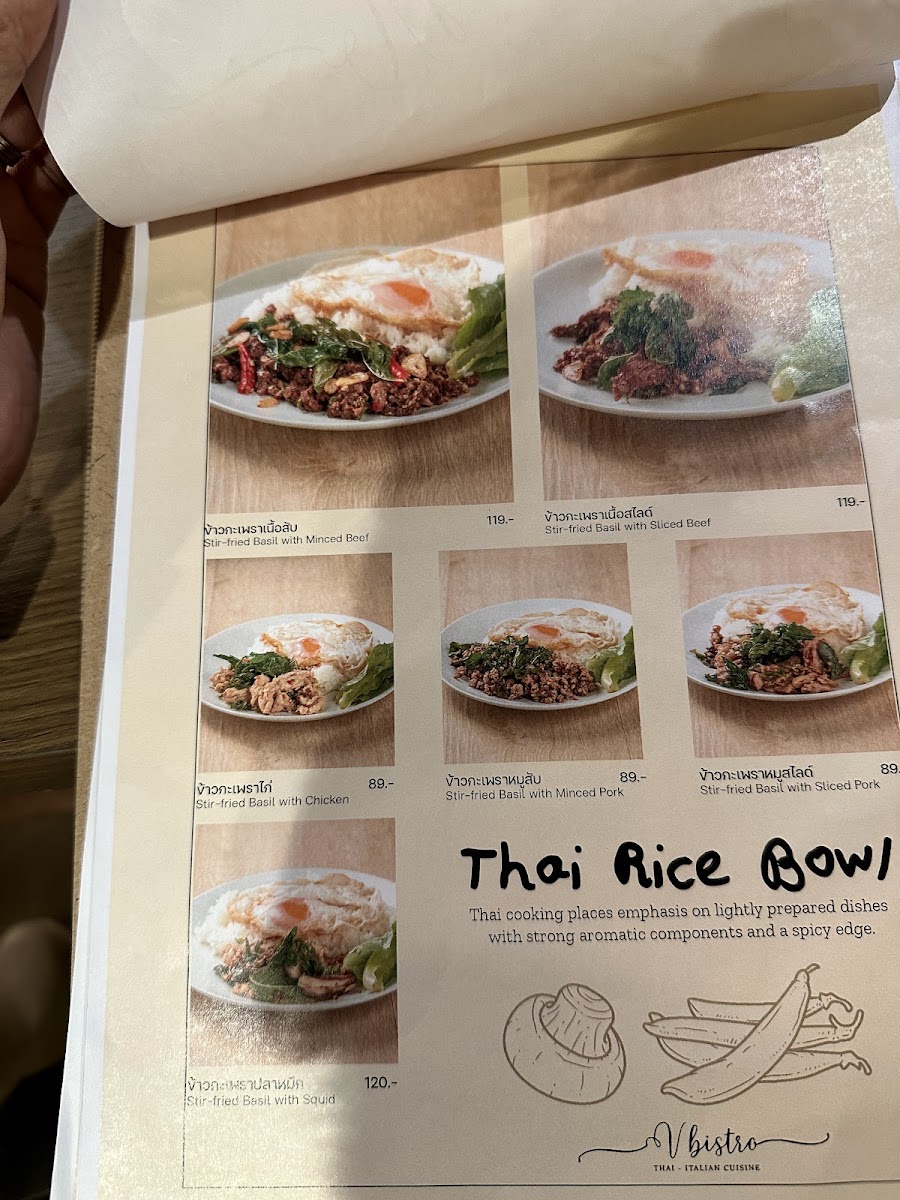 V Bistro Thai-Italian Cuisine Photo Menu 3