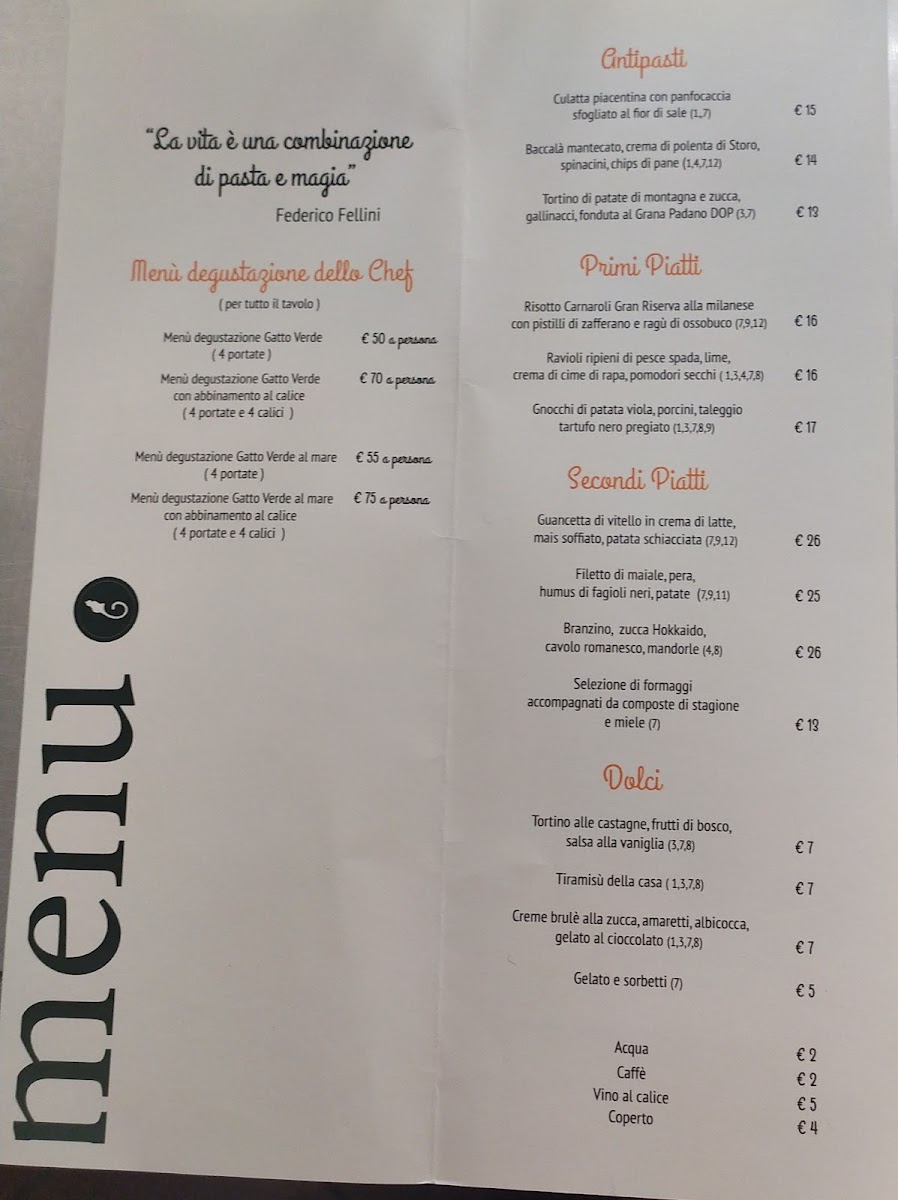 Ristorante Al Gatto Verde Photo Menu 2