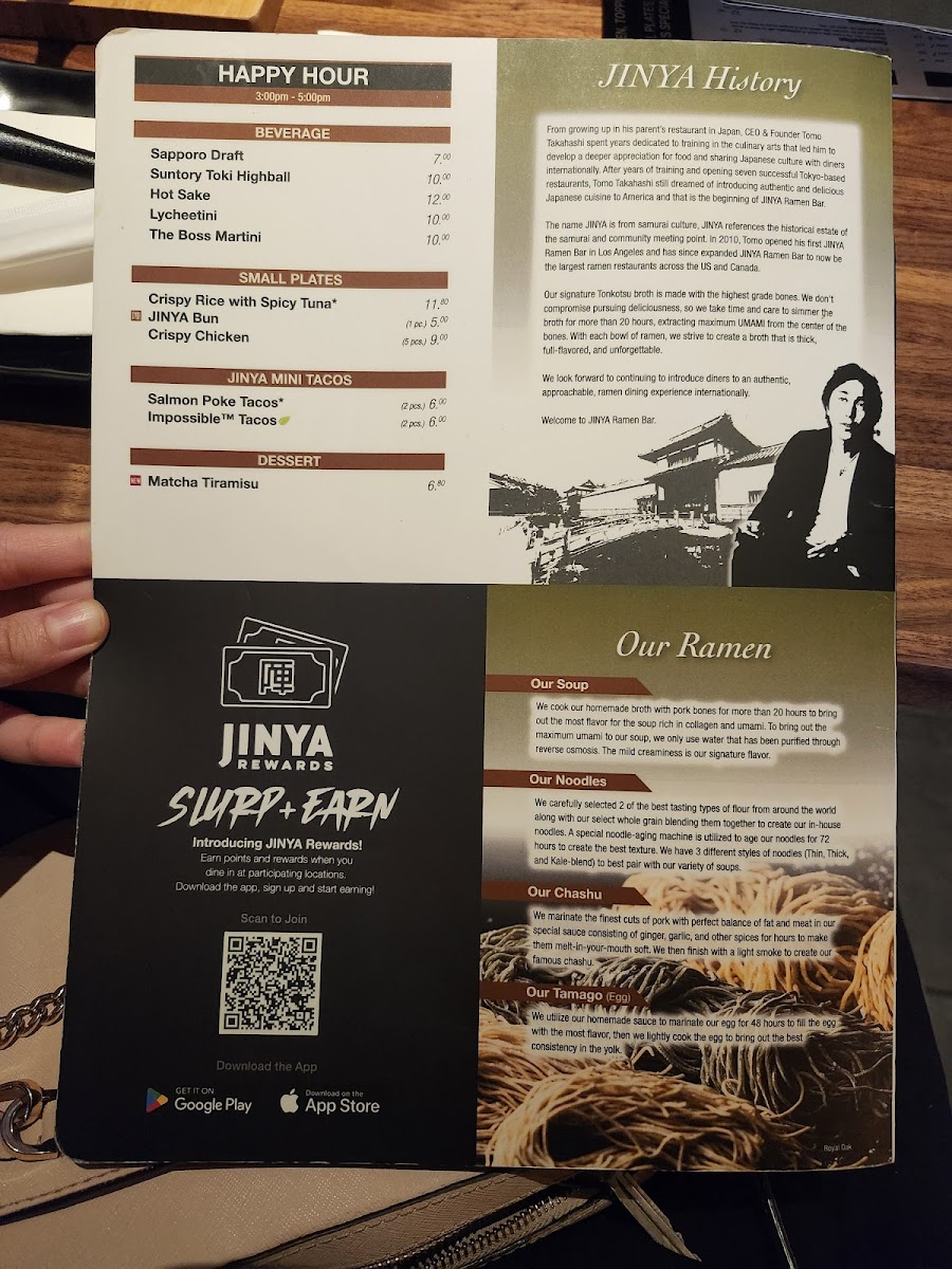 JINYA Ramen Bar - Royal Oak Photo Menu 10