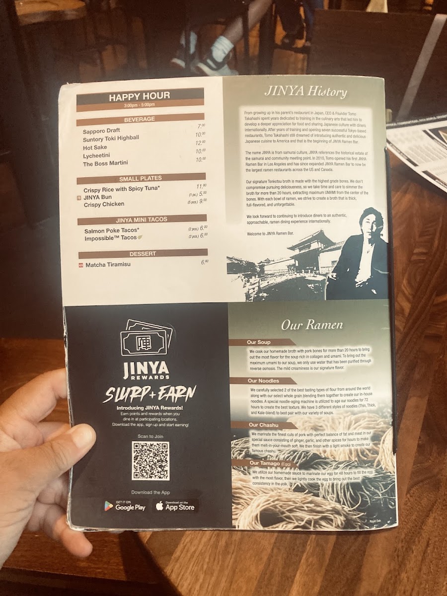 JINYA Ramen Bar - Royal Oak Photo Menu 3