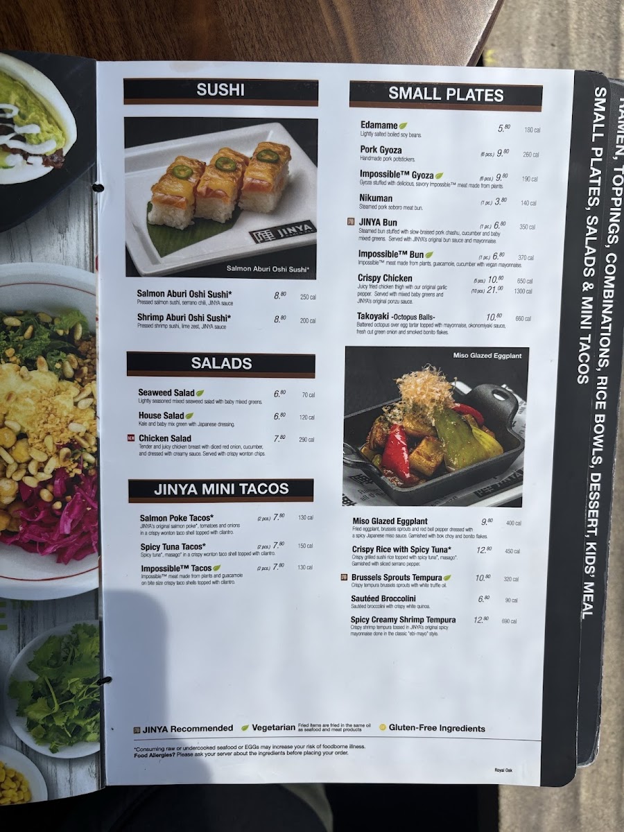 JINYA Ramen Bar - Royal Oak Photo Menu 8