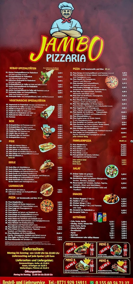PIZZERIA JAMBO Photo Menu 1