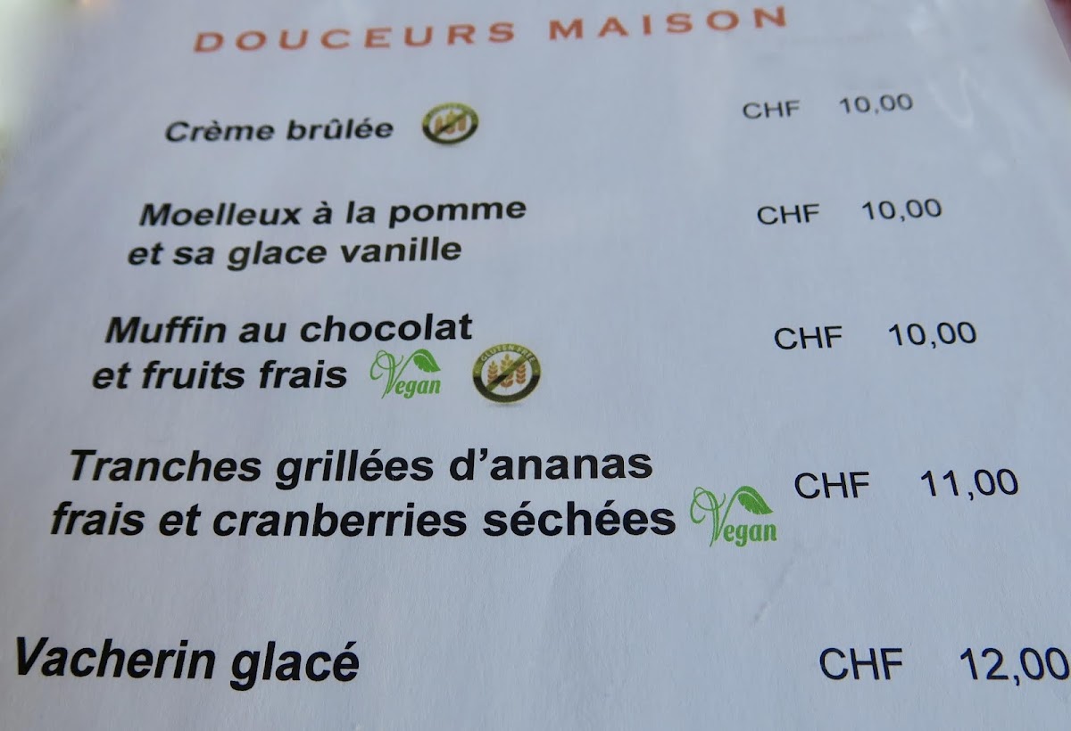 Restaurant Le Rocher Photo Menu 1
