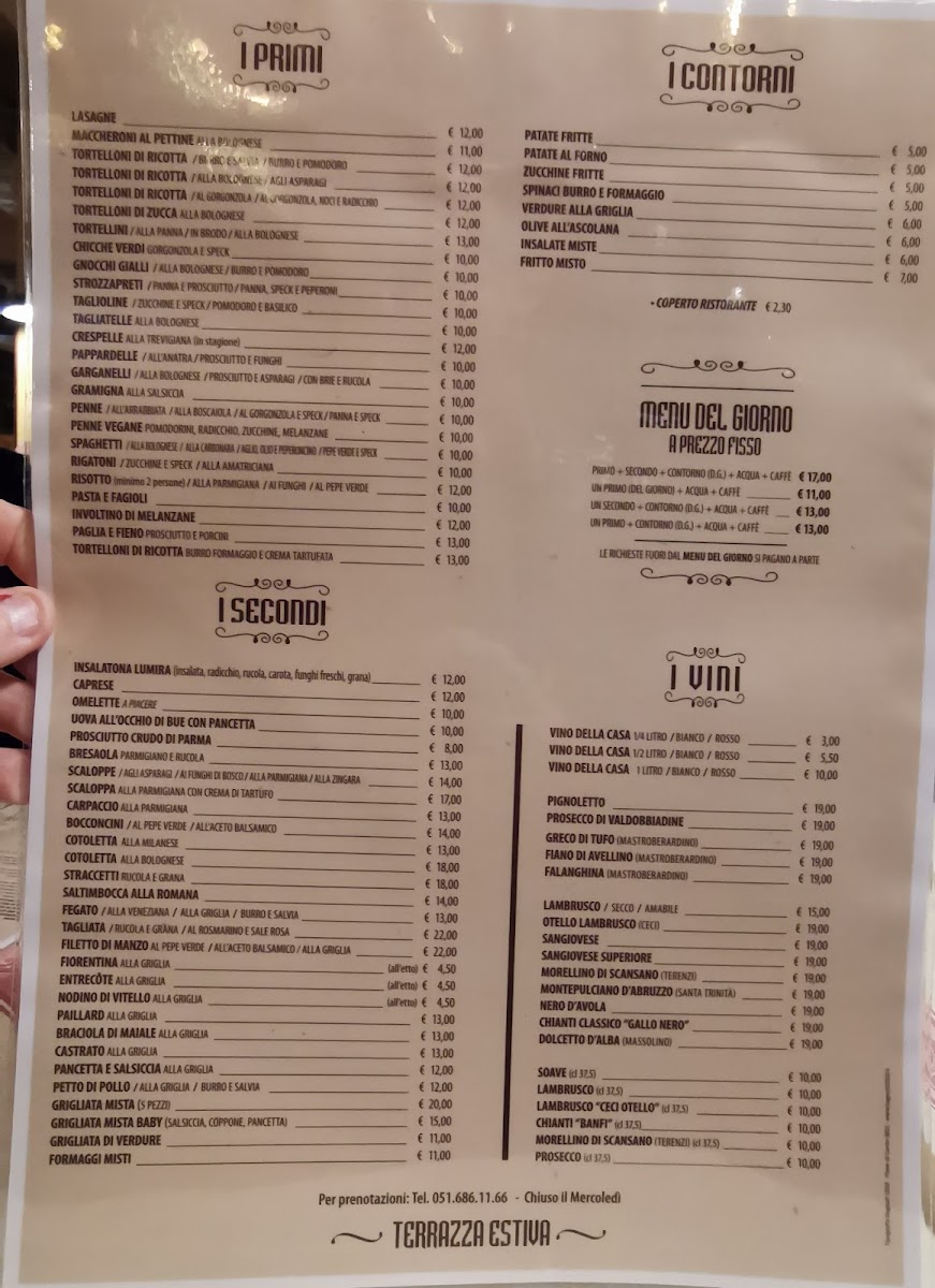 Ristorante La Lumira Photo Menu 2