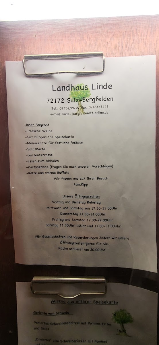 Landhaus Linde Photo Menu 5