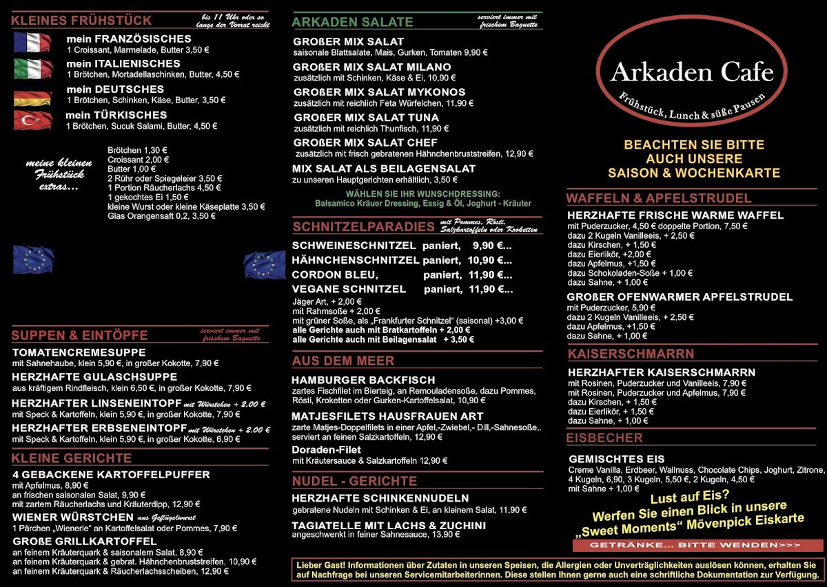 Arkadencafe & Brasserie Photo Menu 1