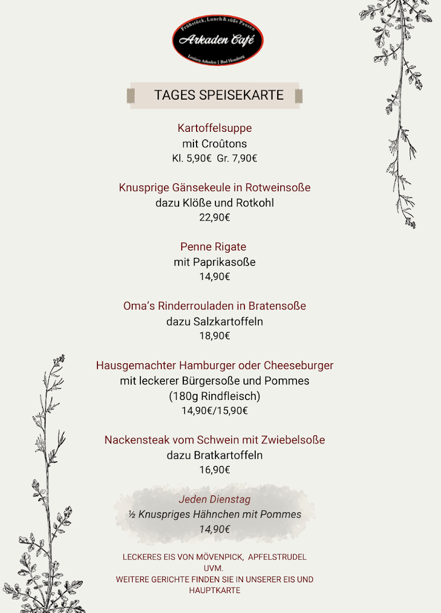 Arkadencafe & Brasserie Photo Menu 3