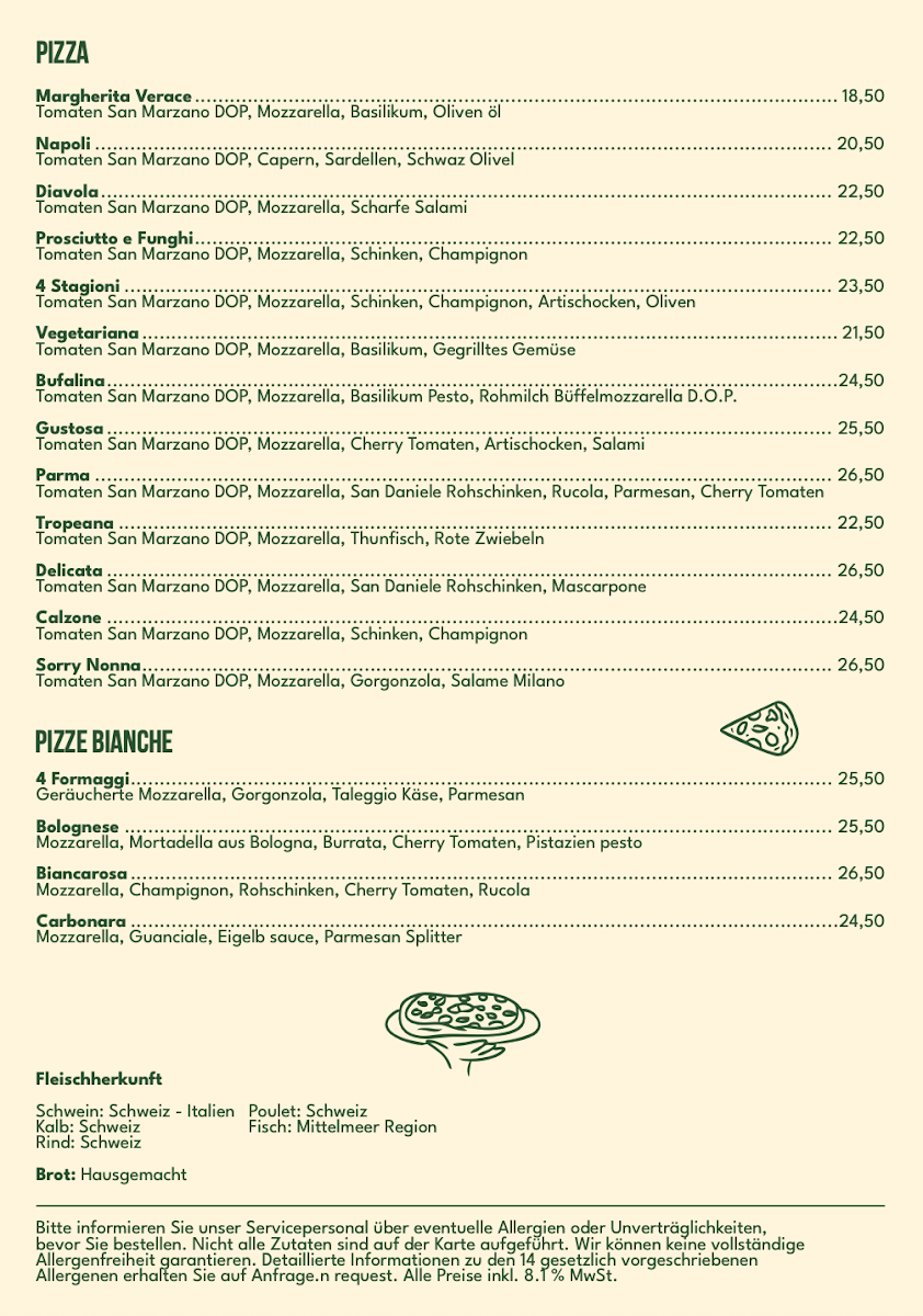 Sorry Nonna Horgen Photo Menu 2