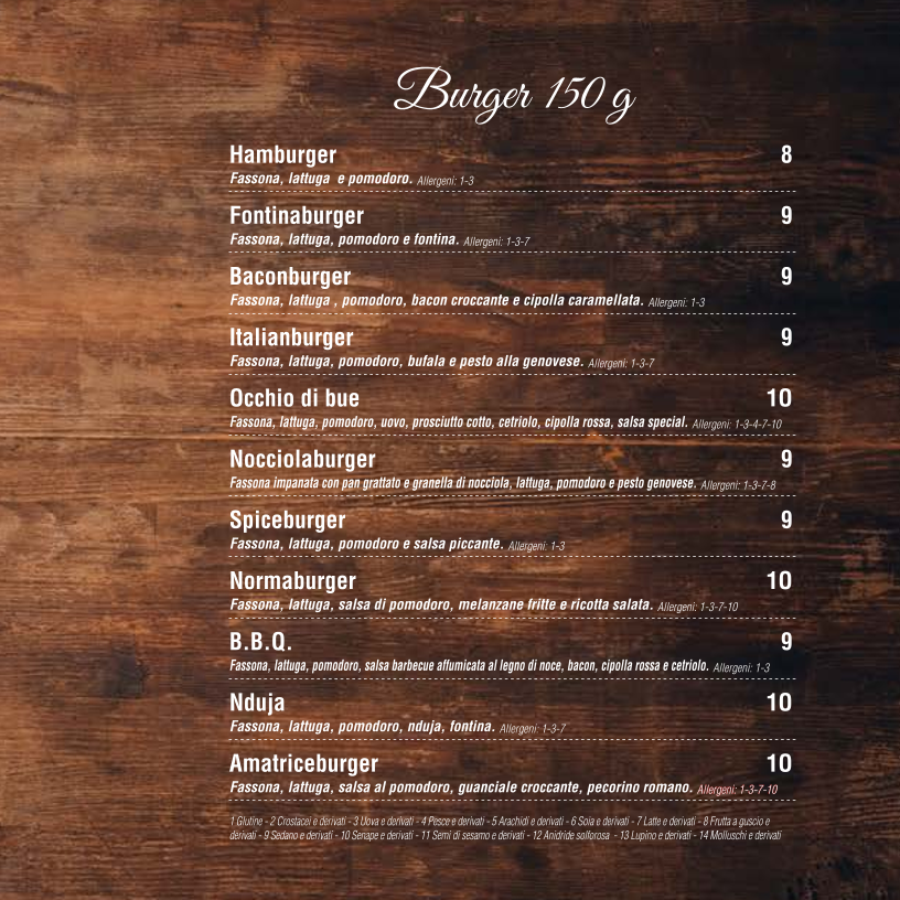 Fassoneria Recco Photo Menu 1
