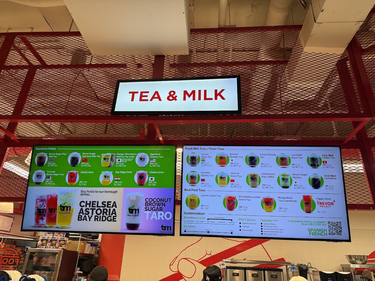 Tea and Milk Photo Menu 1