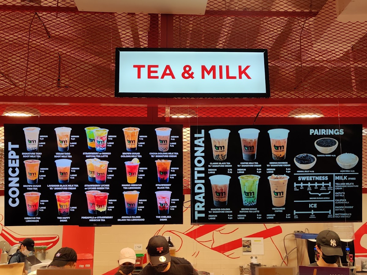 Tea and Milk Photo Menu 5
