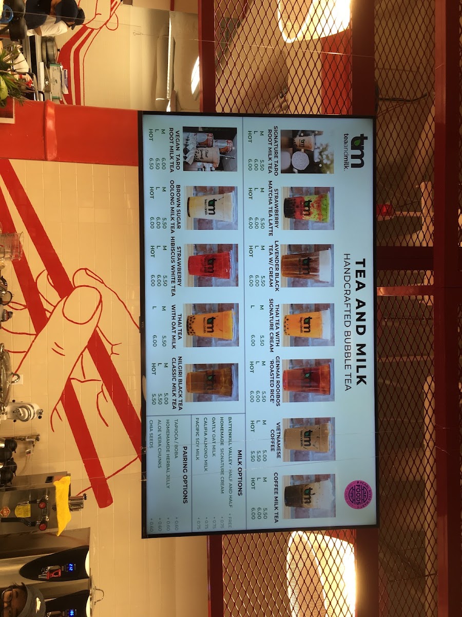 Tea and Milk Photo Menu 8