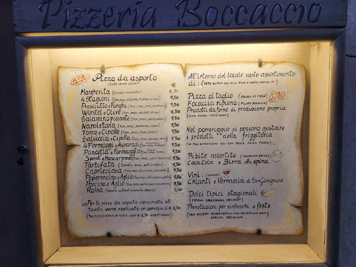 Pizzeria Boccaccio Photo Menu 2