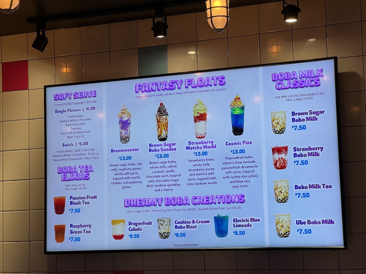Dream Weaver Milk & Boba Bar Photo Menu 3