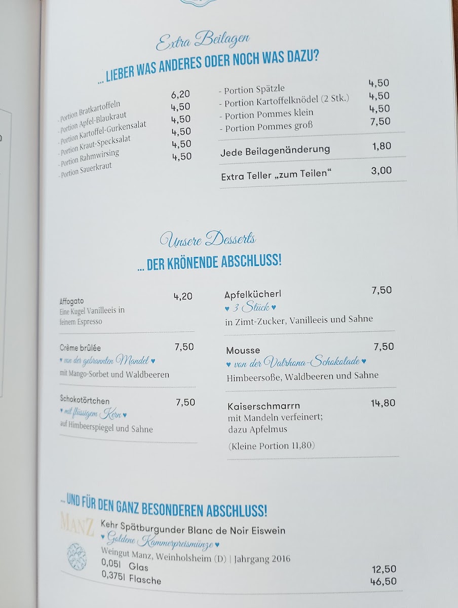 Ratskeller Schliersee Photo Menu 3