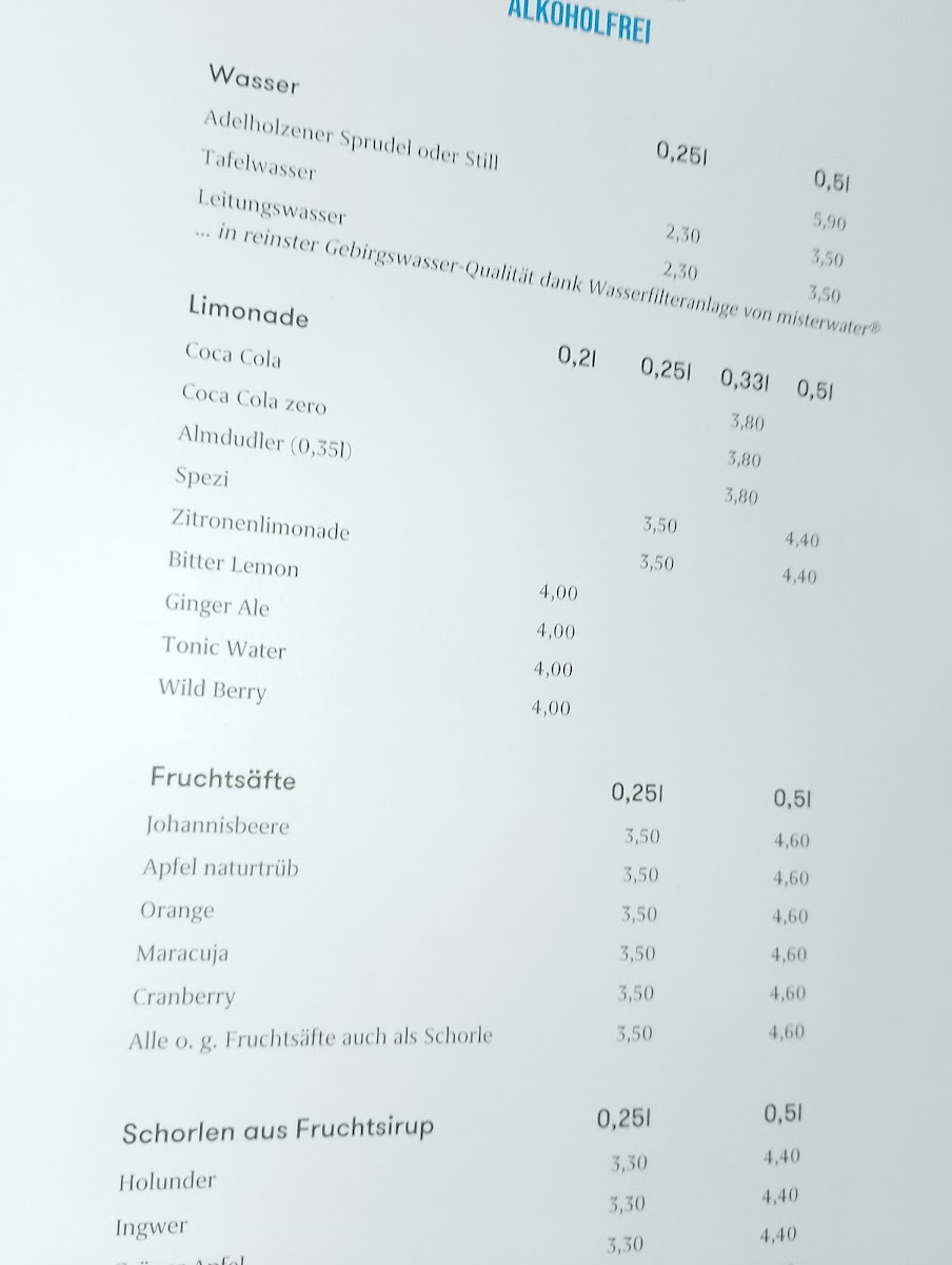Ratskeller Schliersee Photo Menu 7
