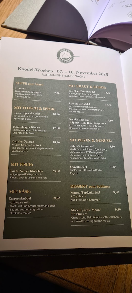 Ratskeller Schliersee Photo Menu 9