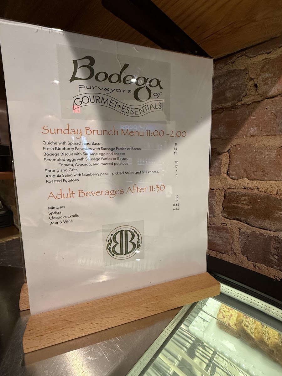 Bodega Photo Menu 2