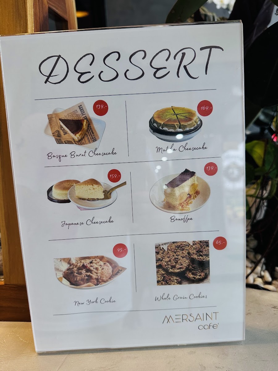 MERSAINT CAFE (เมอแซงต์) Photo Menu 2