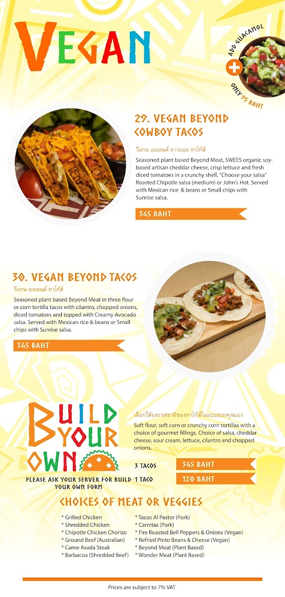 Sunrise Tacos Samui Photo Menu 6